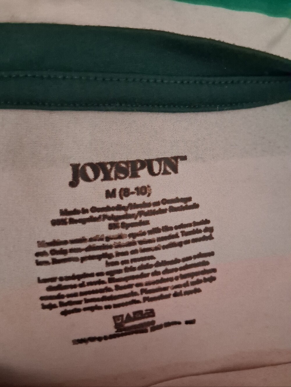 Joyspun Colorful Striped Long Sleeve Top Medium - Picture 2 of 3